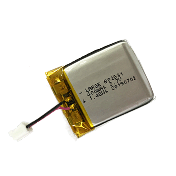 3.7V 400mAh 醫(yī)療設(shè)備聚合物鋰電池，鈷酸鋰材料